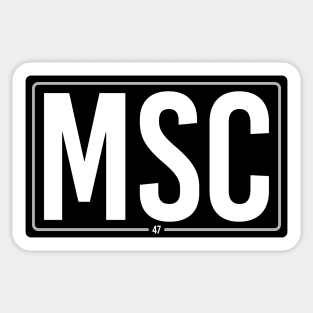 MSC 47 - Driver Tag Sticker